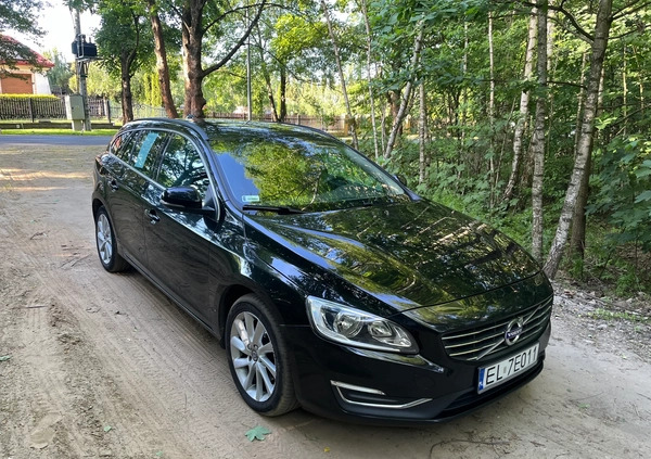 Volvo V60 cena 49900 przebieg: 163000, rok produkcji 2016 z Łódź małe 67